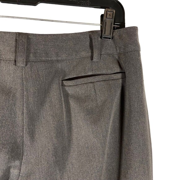 Rafaella Women's Gray Flat Front Cropped Slacks Trousers Career Petite Size‎ 10 - Picture 6 of 8